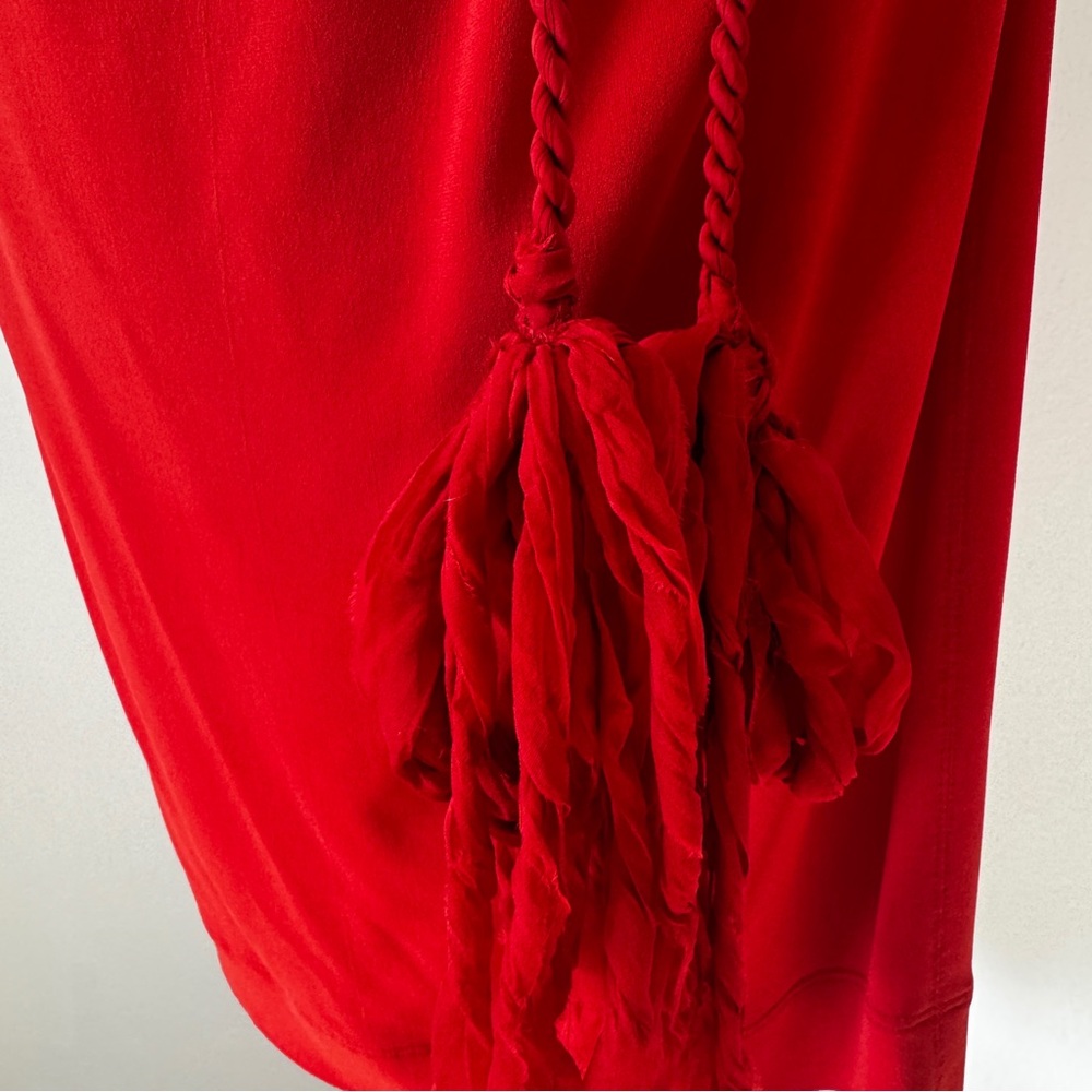 Lanvin Red Dress with Rope Belt - Picture 7 of 7